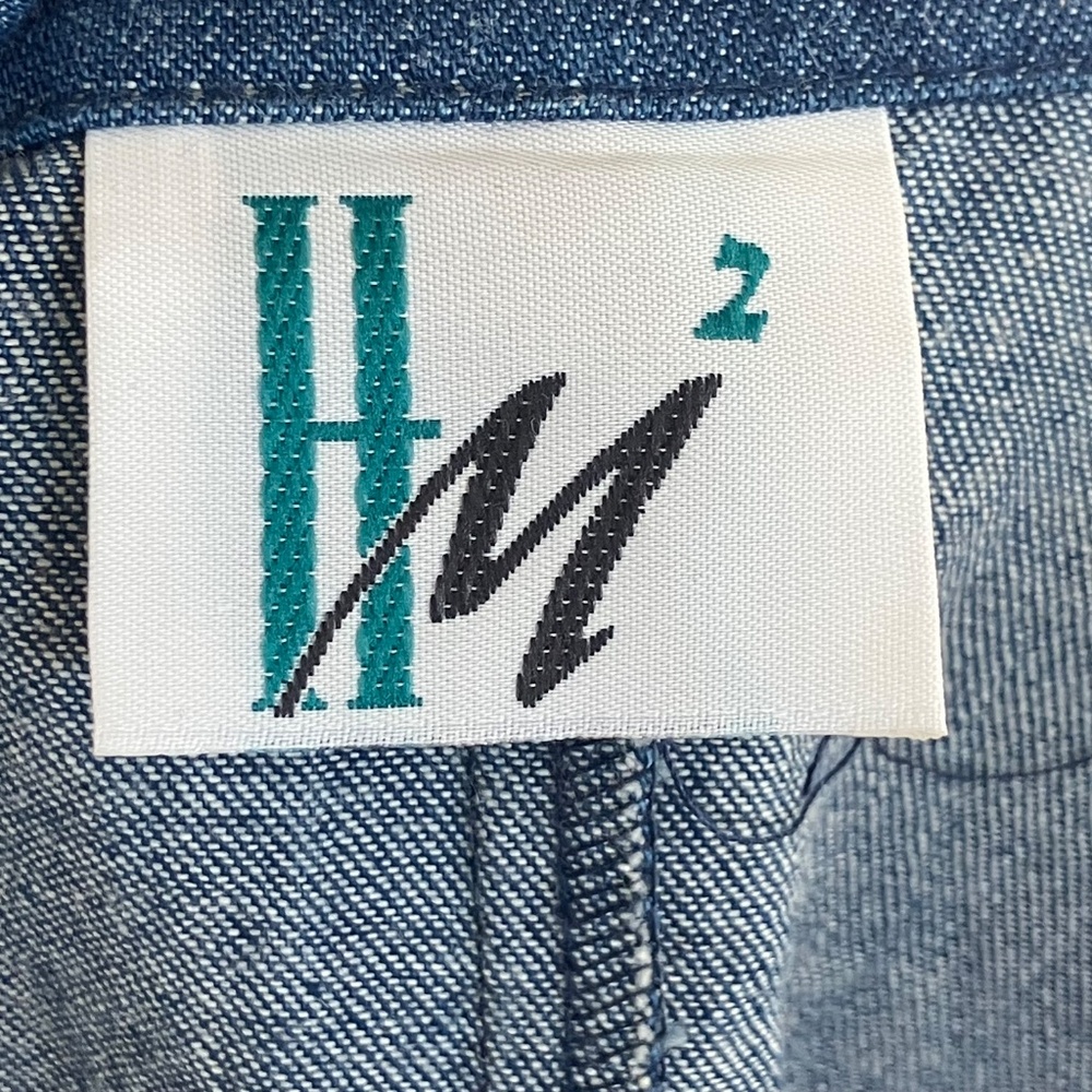 Medium Dark Blue Denim Oversized Blazer - Picture 10 of 12